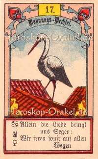 Der Storch im Waage Monatshoroskop an diesem Tag