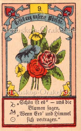 Gustav Kühn Wahrsagekarten die Blumen