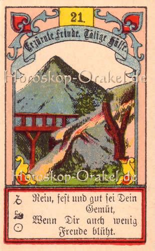 Gustav Kühn Wahrsagekarten der Berg