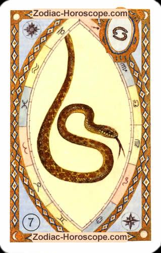 Astrologische Lenormandkarten die Schlange
