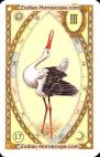 Der Storch, Horoskop mit Lenormand