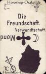 Die Freundschaft, astrologische Medium Karten Horoskop